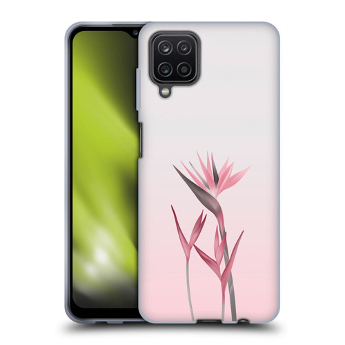LebensArt Pastels Tropical Flower Soft Gel Case for Samsung Galaxy A12 (2020)