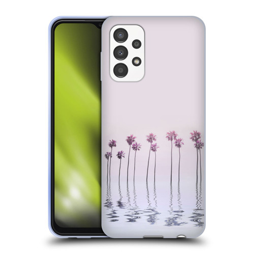 LebensArt Pastels Water Palm Trees Soft Gel Case for Samsung Galaxy A13 (2022)