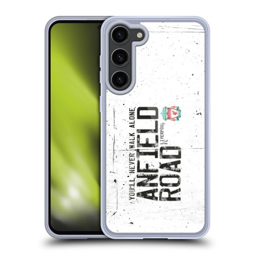 Liverpool Football Club Crest You'Ll Never Walk Alone Anfield Road White Soft Gel Case for Samsung Galaxy S23+ 5G & MagSafe