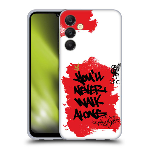 Liverpool Football Club Graffiti Art YNWA Soft Gel Case for Samsung Galaxy A25 5G