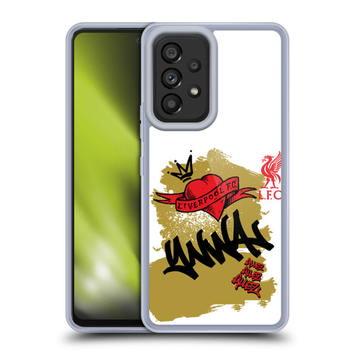 Liverpool Football Club Graffiti Art Full Tag Black Soft Gel Case for Samsung Galaxy A53 5G (2022)