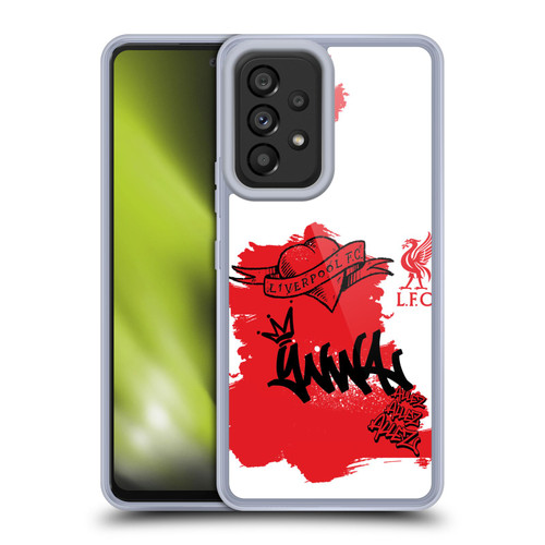 Liverpool Football Club Graffiti Art Full Tag Red Soft Gel Case for Samsung Galaxy A53 5G (2022)
