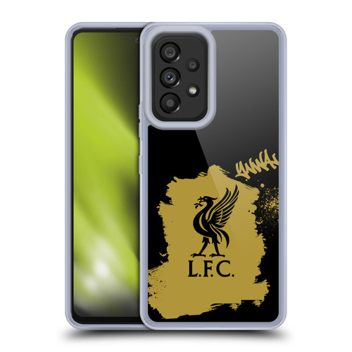 Liverpool Football Club Graffiti Art Liverbird In Black Soft Gel Case for Samsung Galaxy A53 5G (2022)