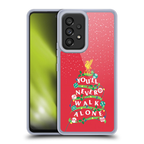 Liverpool Football Club Festive Christmas You'll Never Walk Alone Soft Gel Case for Samsung Galaxy A53 5G (2022)