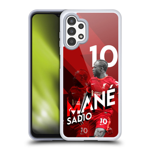 Liverpool Football Club 2021/22 First Team Sadio Mané Soft Gel Case for Samsung Galaxy A13 (2022)