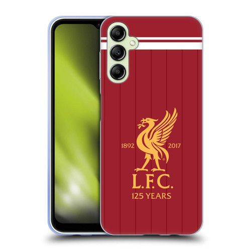 Liverpool Football Club Kit 2017/18 Liver Bird Home Shirt Soft Gel Case for Samsung Galaxy A14 5G