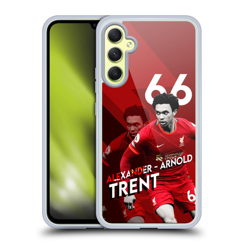 Liverpool Football Club 2021/22 First Team Trent Alexander-Arnold Soft Gel Case for Samsung Galaxy A34 5G