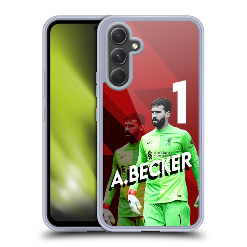 Liverpool Football Club 2021/22 First Team Alisson Becker Soft Gel Case for Samsung Galaxy A54 5G