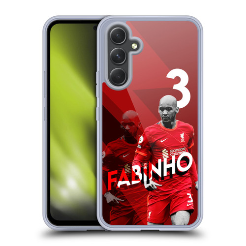Liverpool Football Club 2021/22 First Team Fabinho Soft Gel Case for Samsung Galaxy A54 5G