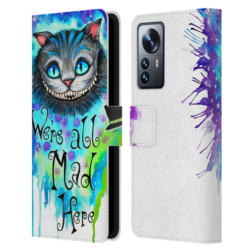 Pixie Cold Cats We Are All Mad Here Leather Book Wallet Case Cover For Xiaomi 12 Pro