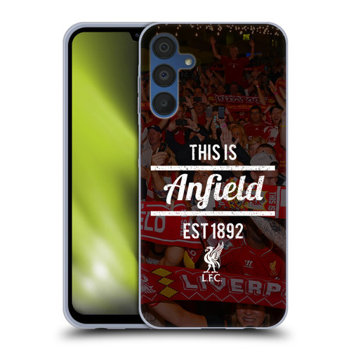 Liverpool Football Club This Is Anfield Black 2 Soft Gel Case for Samsung Galaxy A15 & MagSafe