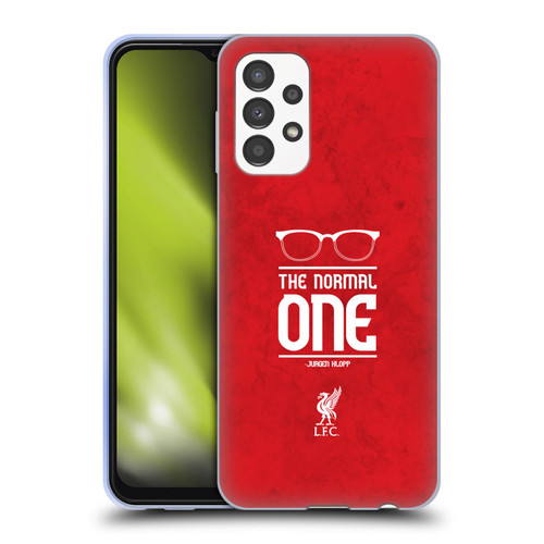 Liverpool Football Club Klopp Icons Glasses Grunge Red Soft Gel Case for Samsung Galaxy A13 (2022)