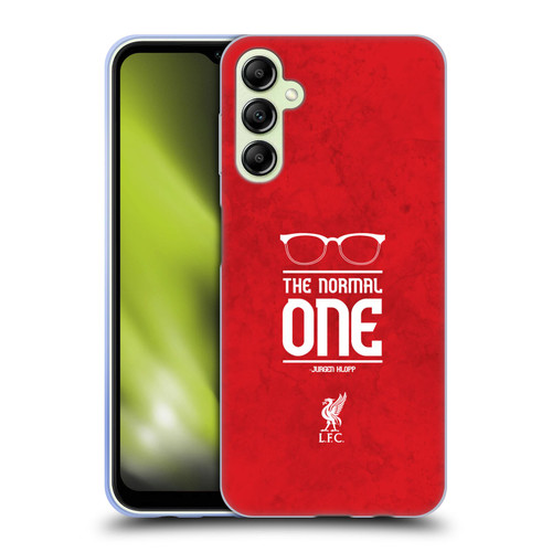 Liverpool Football Club Klopp Icons Glasses Grunge Red Soft Gel Case for Samsung Galaxy A14 5G