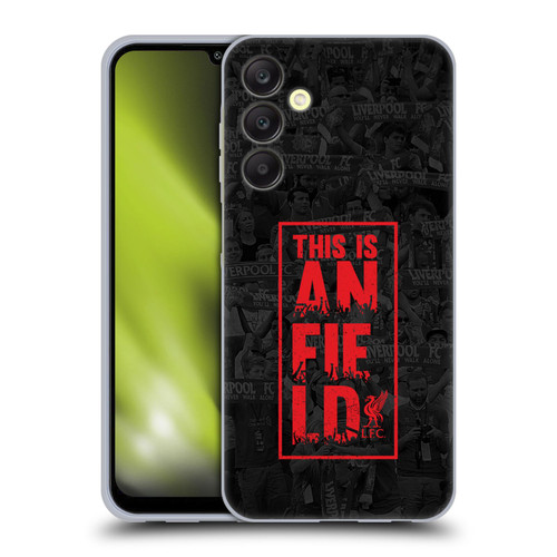 Liverpool Football Club This Is Anfield Black 3 Soft Gel Case for Samsung Galaxy A25 5G