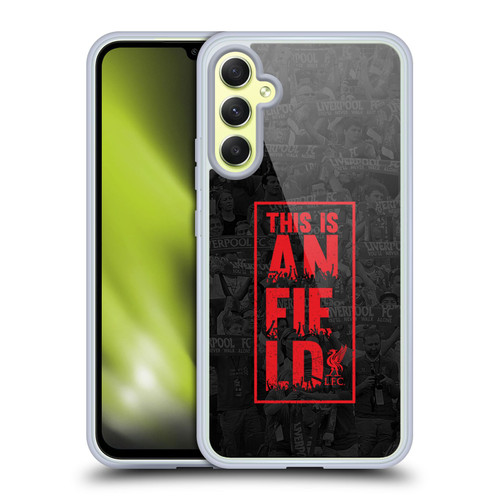 Liverpool Football Club This Is Anfield Black 3 Soft Gel Case for Samsung Galaxy A34 5G