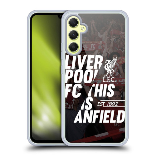 Liverpool Football Club This Is Anfield Black 4 Soft Gel Case for Samsung Galaxy A34 5G