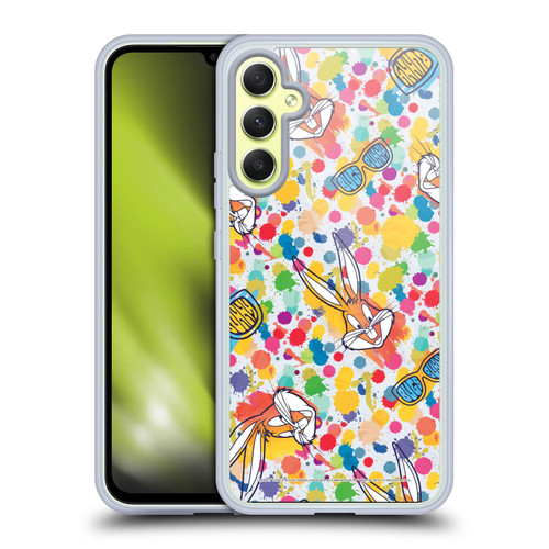 Looney Tunes Bugs Bunny Splatter Soft Gel Case for Samsung Galaxy A34 5G