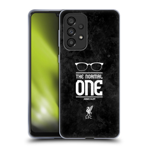 Liverpool Football Club Klopp Icons Glasses Grunge Black Soft Gel Case for Samsung Galaxy A33 5G (2022)
