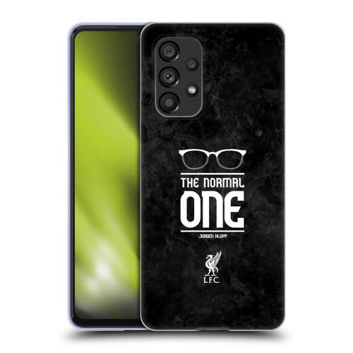 Liverpool Football Club Klopp Icons Glasses Grunge Black Soft Gel Case for Samsung Galaxy A53 5G (2022)