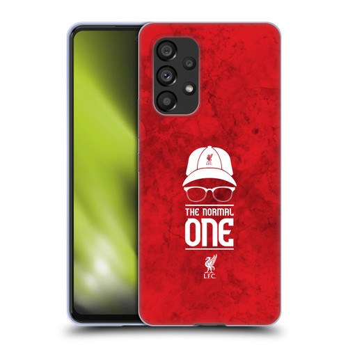 Liverpool Football Club Klopp Icons Normal Red Grunge Soft Gel Case for Samsung Galaxy A53 5G (2022)