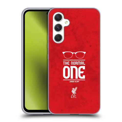 Liverpool Football Club Klopp Icons Glasses Grunge Red Soft Gel Case for Samsung Galaxy A54 5G