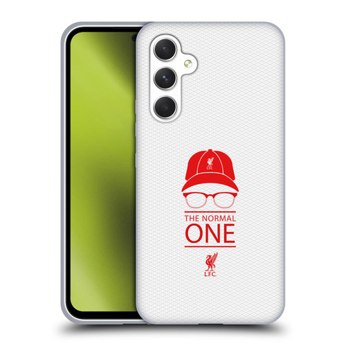 Liverpool Football Club Klopp Icons Icon White Mesh Soft Gel Case for Samsung Galaxy A54 5G
