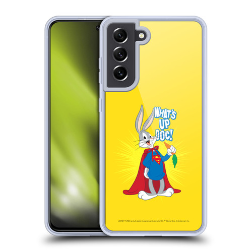 Looney Tunes Bugs Bunny Super Soft Gel Case for Samsung Galaxy S21 FE 5G & MagSafe