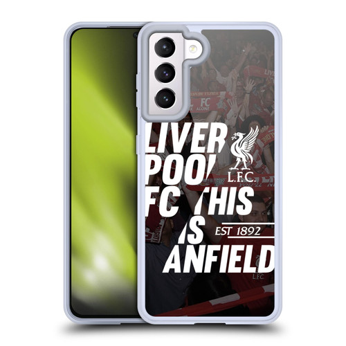 Liverpool Football Club This Is Anfield Black 4 Soft Gel Case for Samsung Galaxy S21 5G & MagSafe