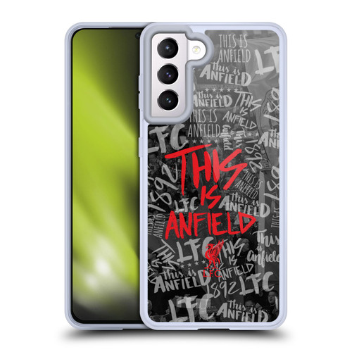 Liverpool Football Club This Is Anfield Black 5 Soft Gel Case for Samsung Galaxy S21 5G & MagSafe