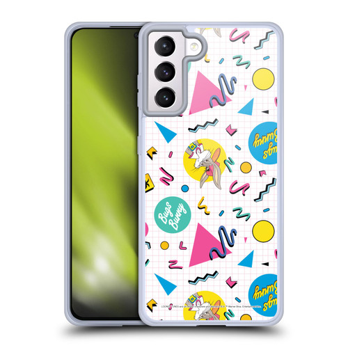 Looney Tunes Bugs Bunny Grid Soft Gel Case for Samsung Galaxy S21+ 5G & MagSafe