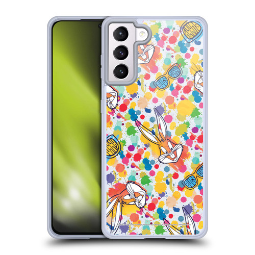 Looney Tunes Bugs Bunny Splatter Soft Gel Case for Samsung Galaxy S21+ 5G & MagSafe