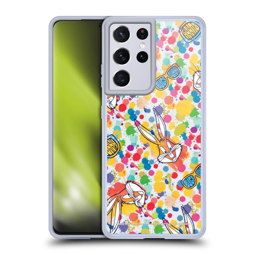 Looney Tunes Bugs Bunny Splatter Soft Gel Case for Samsung Galaxy S21 Ultra 5G & MagSafe