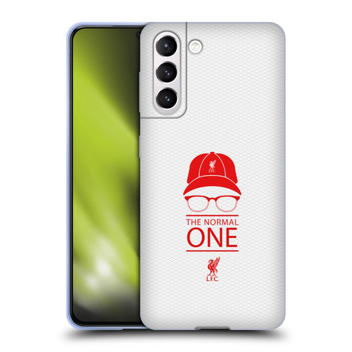Liverpool Football Club Klopp Icons Icon White Mesh Soft Gel Case for Samsung Galaxy S21 5G & MagSafe
