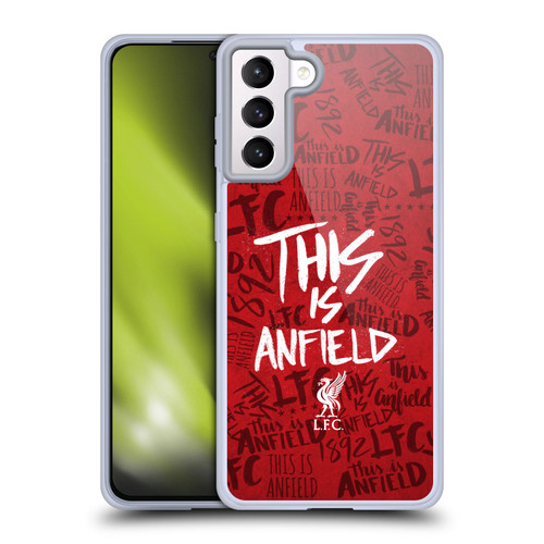 Liverpool Football Club This Is Anfield Red 5 Soft Gel Case for Samsung Galaxy S21+ 5G & MagSafe