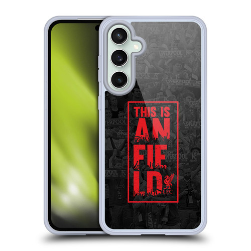 Liverpool Football Club This Is Anfield Black 3 Soft Gel Case for Samsung Galaxy S23 FE 5G & MagSafe
