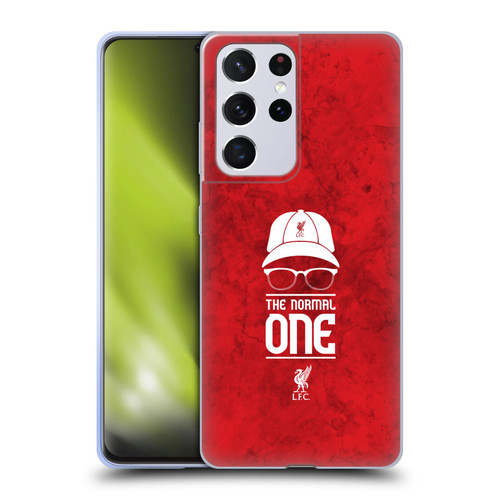 Liverpool Football Club Klopp Icons Normal Red Grunge Soft Gel Case for Samsung Galaxy S21 Ultra 5G & MagSafe