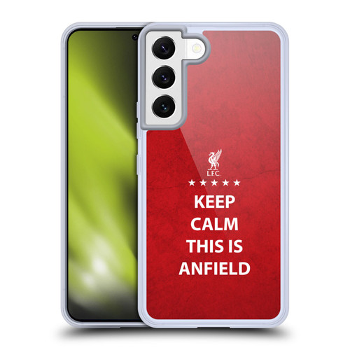 Liverpool Football Club This Is Anfield Keep Calm Red Soft Gel Case for Samsung Galaxy S22 5G & MagSafe