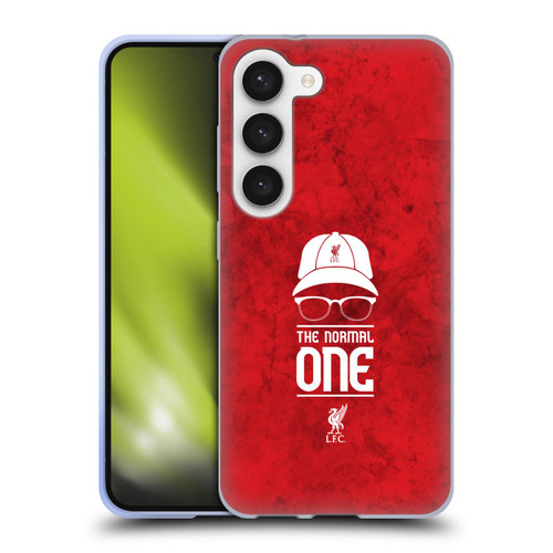 Liverpool Football Club Klopp Icons Normal Red Grunge Soft Gel Case for Samsung Galaxy S23 5G & MagSafe