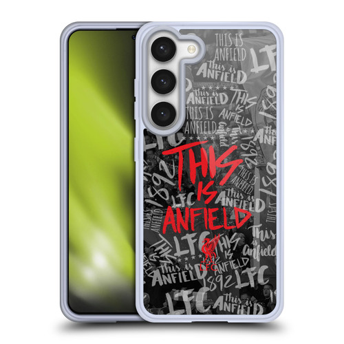 Liverpool Football Club This Is Anfield Black 5 Soft Gel Case for Samsung Galaxy S23 5G & MagSafe