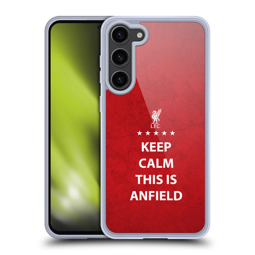 Liverpool Football Club This Is Anfield Keep Calm Red Soft Gel Case for Samsung Galaxy S23+ 5G & MagSafe