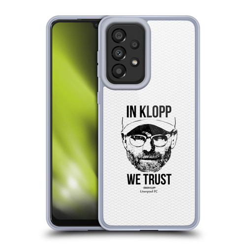 Liverpool Football Club Jurgen Klopp Illustrations Full Face White Soft Gel Case for Samsung Galaxy A33 5G (2022)