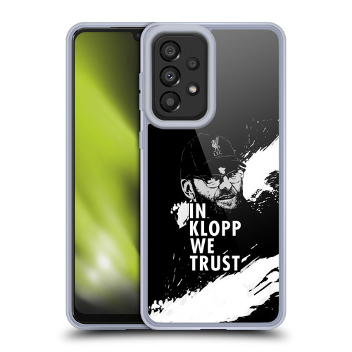Liverpool Football Club Jurgen Klopp Illustrations Stare Black Soft Gel Case for Samsung Galaxy A33 5G (2022)