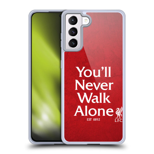 Liverpool Football Club You'Ll Never Walk Alone Red 1 Soft Gel Case for Samsung Galaxy S21+ 5G & MagSafe