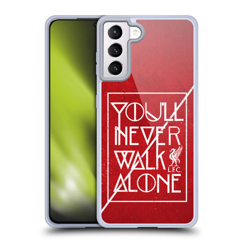Liverpool Football Club You'Ll Never Walk Alone Red 3 Soft Gel Case for Samsung Galaxy S21+ 5G & MagSafe