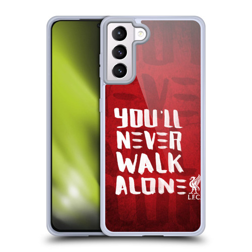 Liverpool Football Club You'Ll Never Walk Alone Red 4 Soft Gel Case for Samsung Galaxy S21+ 5G & MagSafe