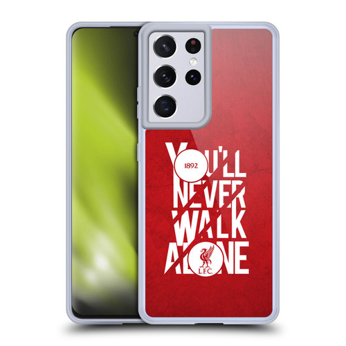 Liverpool Football Club You'Ll Never Walk Alone Red 5 Soft Gel Case for Samsung Galaxy S21 Ultra 5G & MagSafe