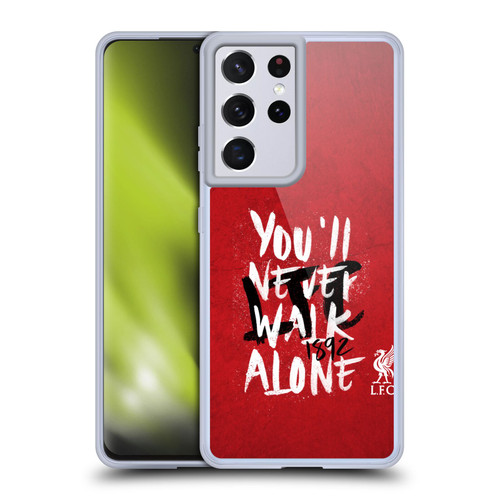 Liverpool Football Club You'Ll Never Walk Alone Red 6 Soft Gel Case for Samsung Galaxy S21 Ultra 5G & MagSafe