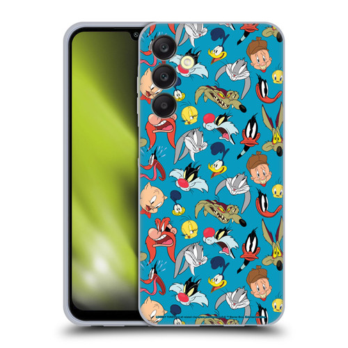 Looney Tunes Patterns Head Shots Soft Gel Case for Samsung Galaxy A25 5G