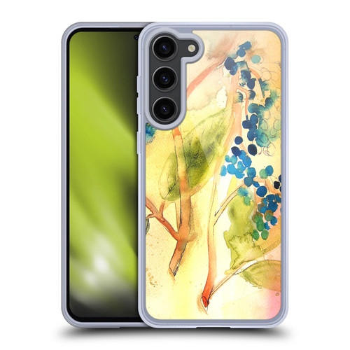 Mai Autumn Floral Blooms Botanical Abstract Soft Gel Case for Samsung Galaxy S23+ 5G & MagSafe