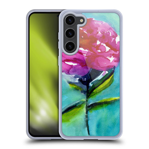 Mai Autumn Floral Blooms Peony 2 Soft Gel Case for Samsung Galaxy S23+ 5G & MagSafe